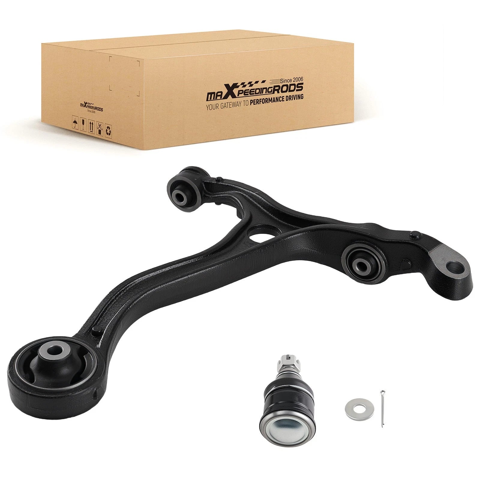 2pc Front Right Lower Control Arm w/ Ball Joint for Honda Accord TSX (2009–2014)