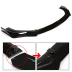 Front Bumper Lip Body Spoiler for Honda Civic Sedan (2016–2021) - Painted Black