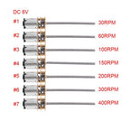 DC6V Mini Metal Gear Motor for High Torque Applications (30 400RPM)