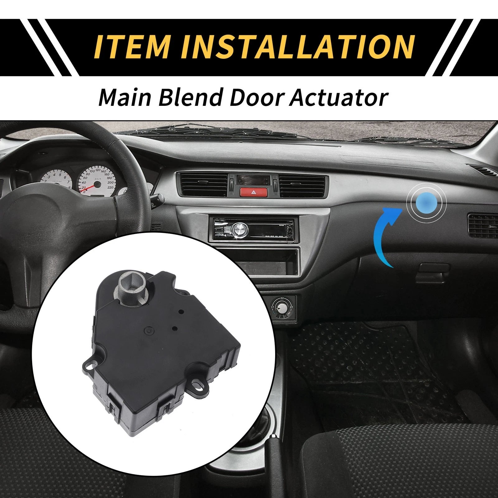 HVAC Air Door Actuator Heater Blend for Buick Rainier (2004–2007) No. 604120/89018678