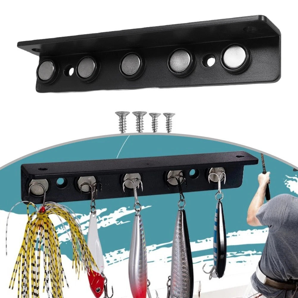 Magnetic Fishing Bait Rack for Marine Use (ABS, Dual Magnetic Tracks)