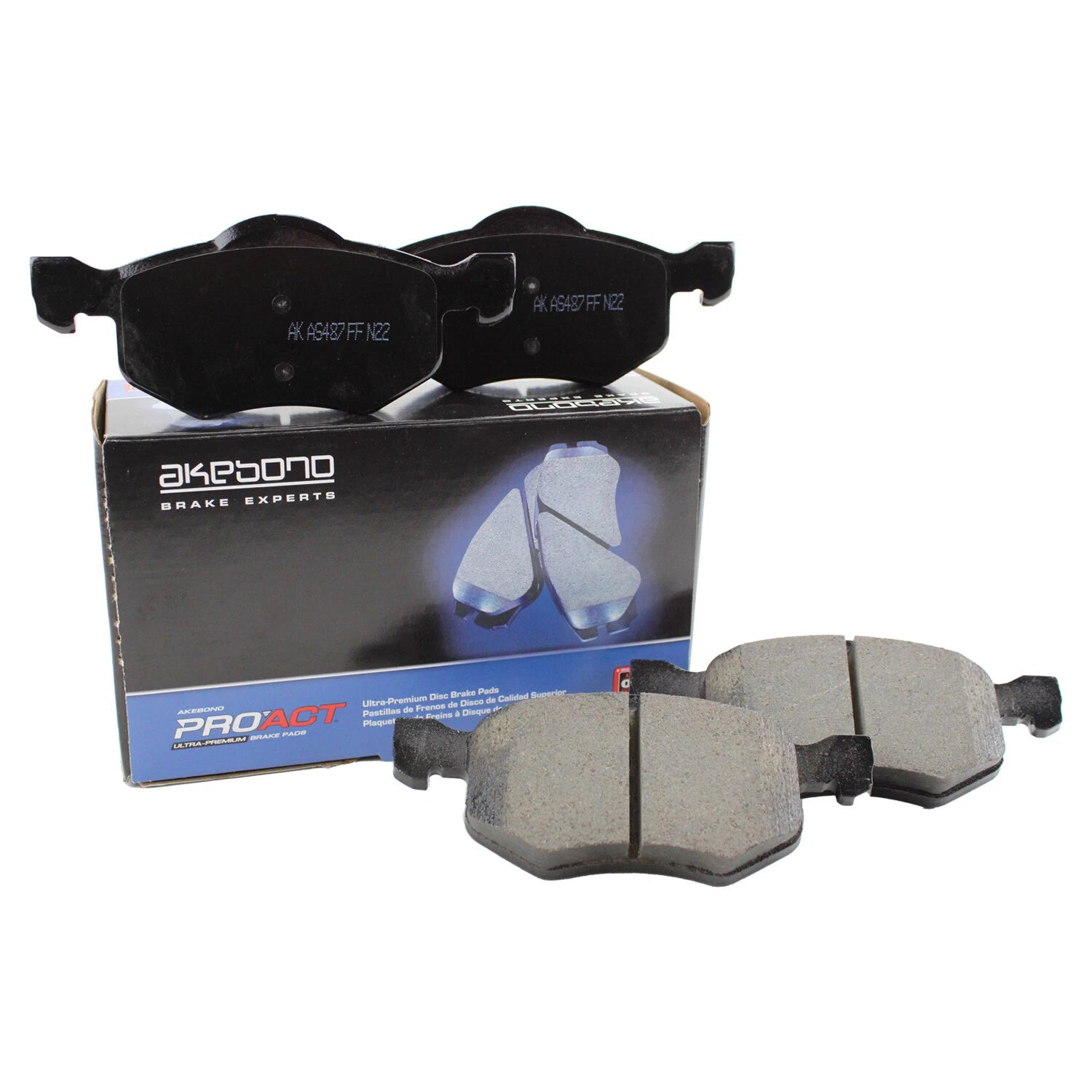 Akebono ProAct Front Ceramic Disc Brake Pads ACT843 for Ford Escape (2001–2012)