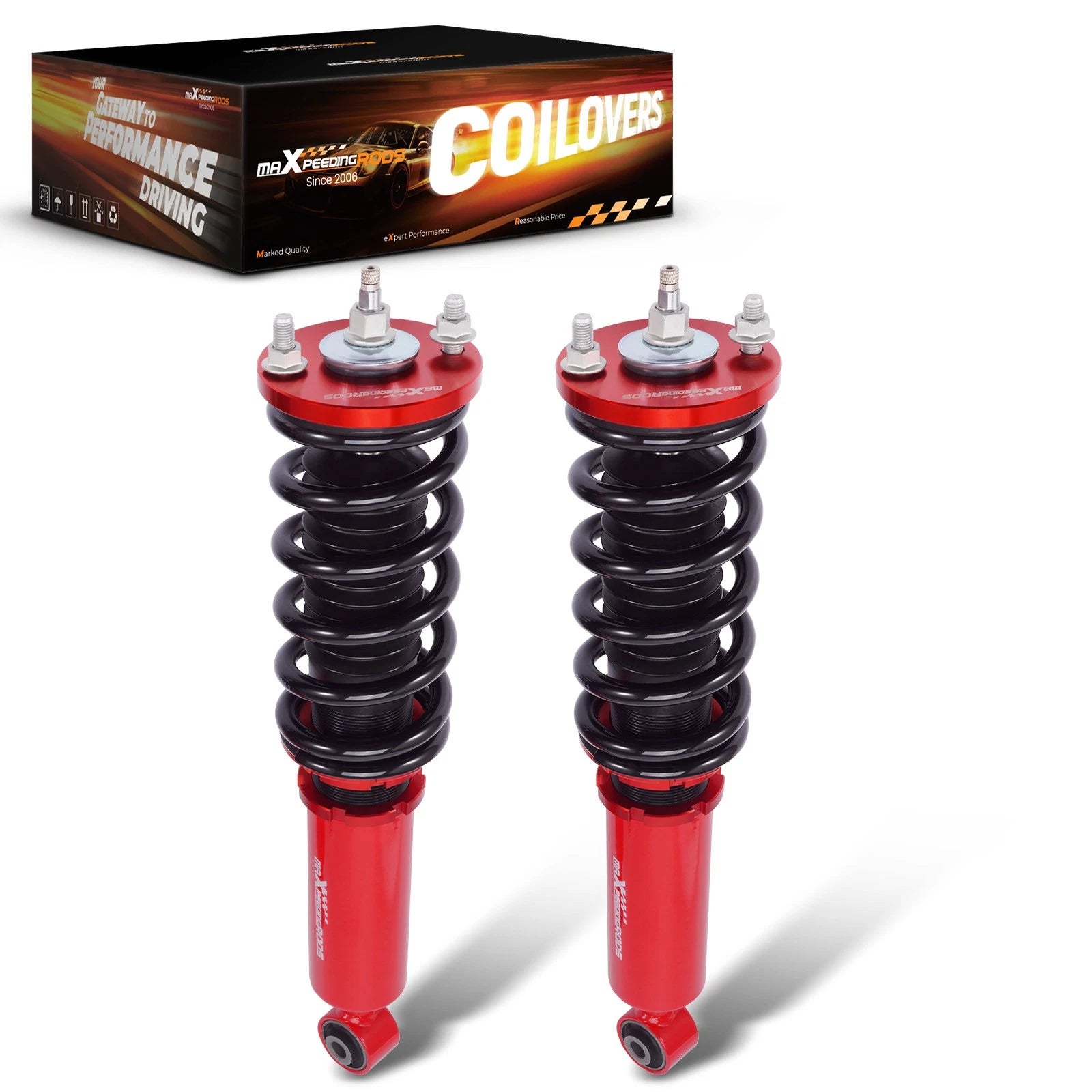 2X Adjustable Damping Coilovers Kit for Honda CR-V (1996–2001) FWD AWD