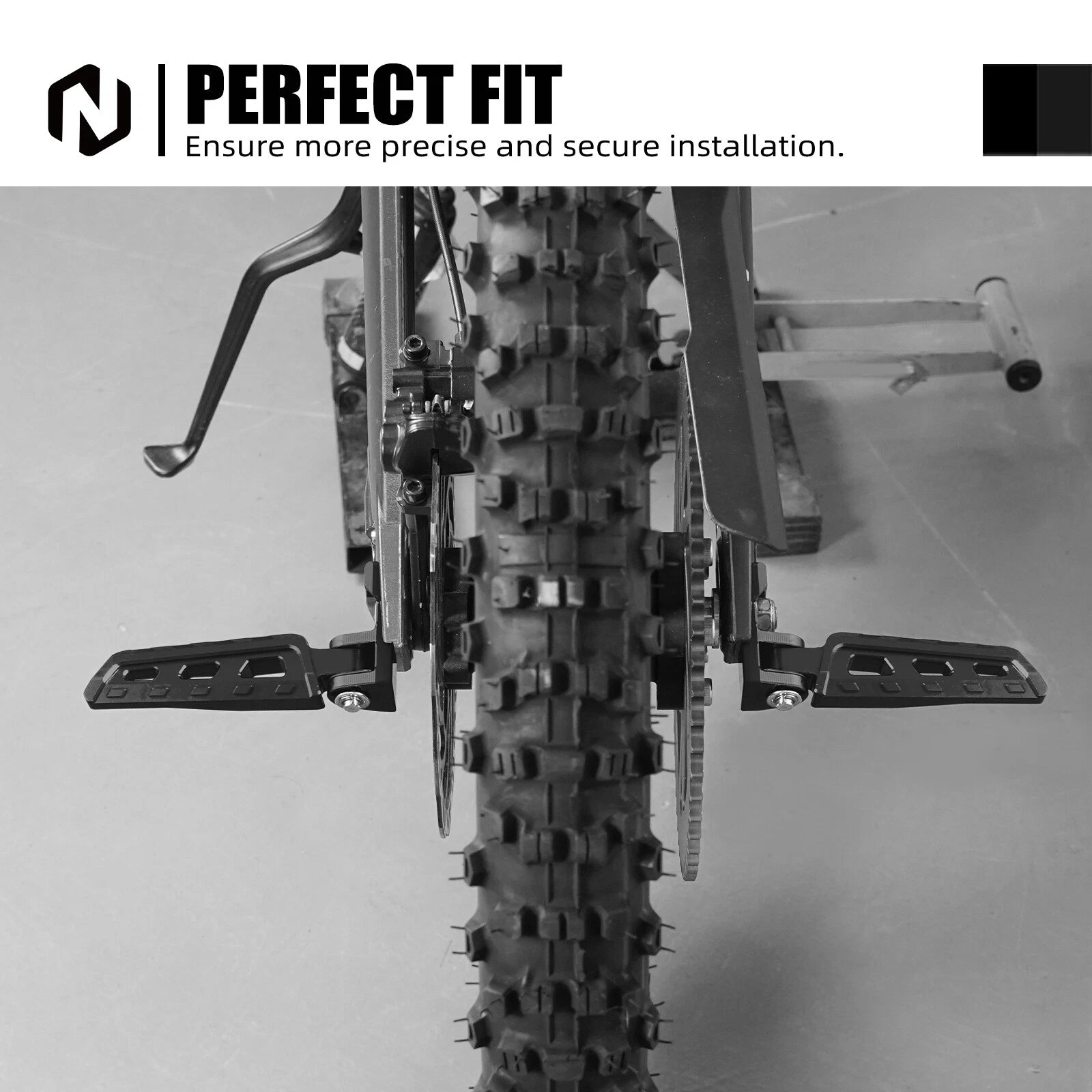 NICECNC Rear Stunt Foot Pegs for Surron Light Bee X S L1E (2019–2023)