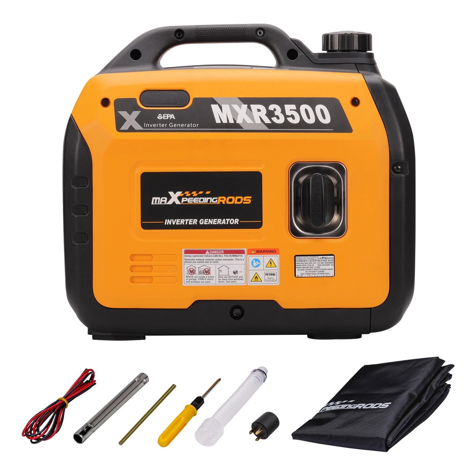 3500 Watt Portable Inverter Generator - Lightweight & Super Quiet