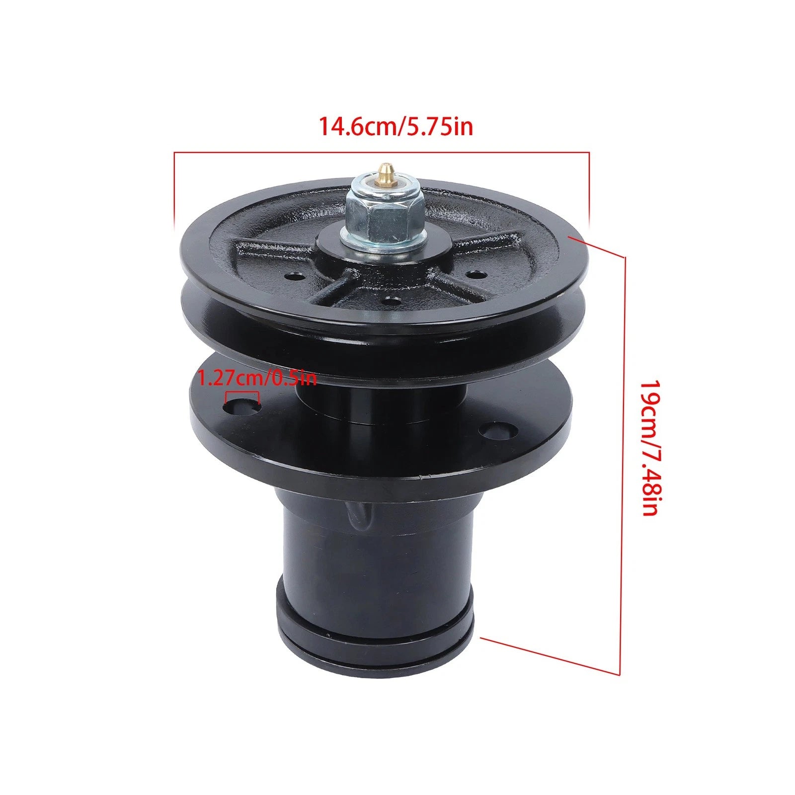 Complete Spindle Assembly with Pulley for Bush Hog ATH RDTH EFM TD