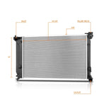 Radiator for Hyundai Sonata 2.4L (2015–2019) DPI-13457