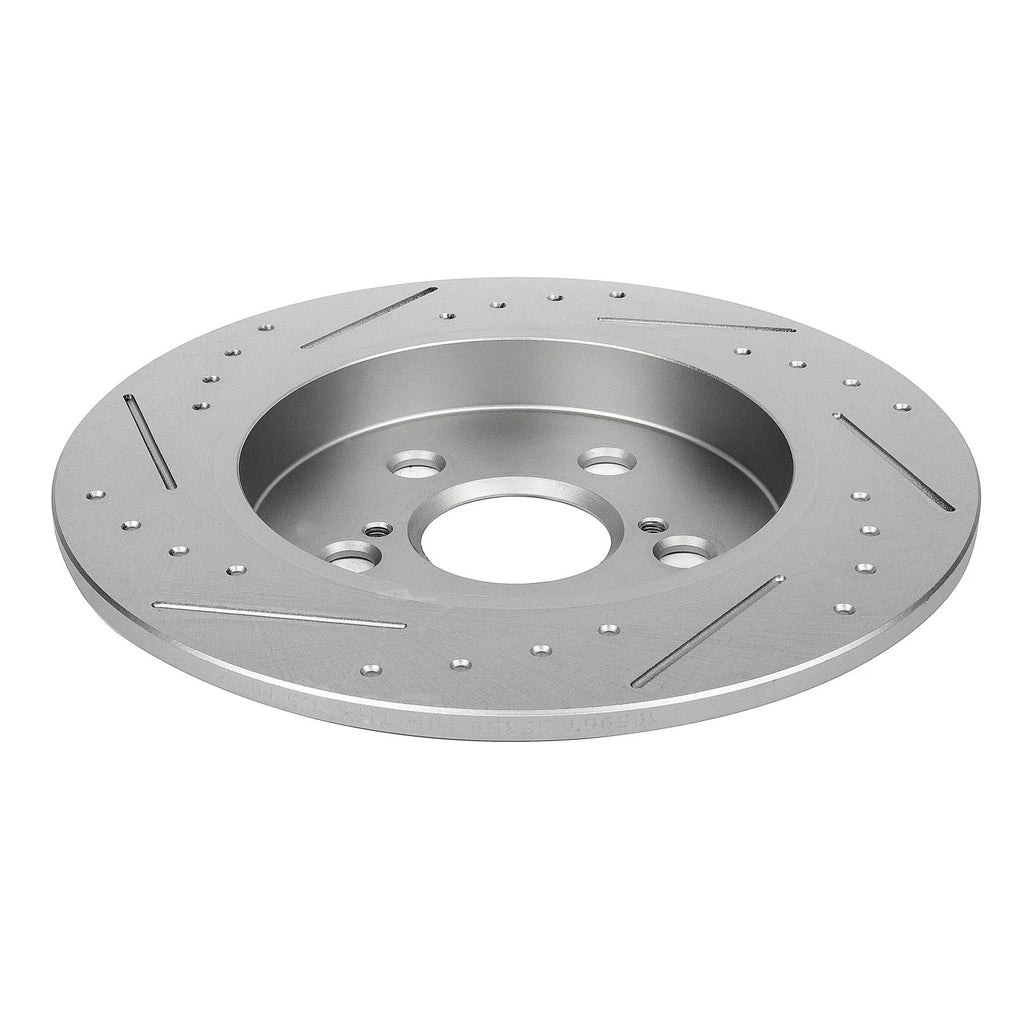 2X Rear Slotted Brake Rotors for Lexus CT200h (2011–2017)