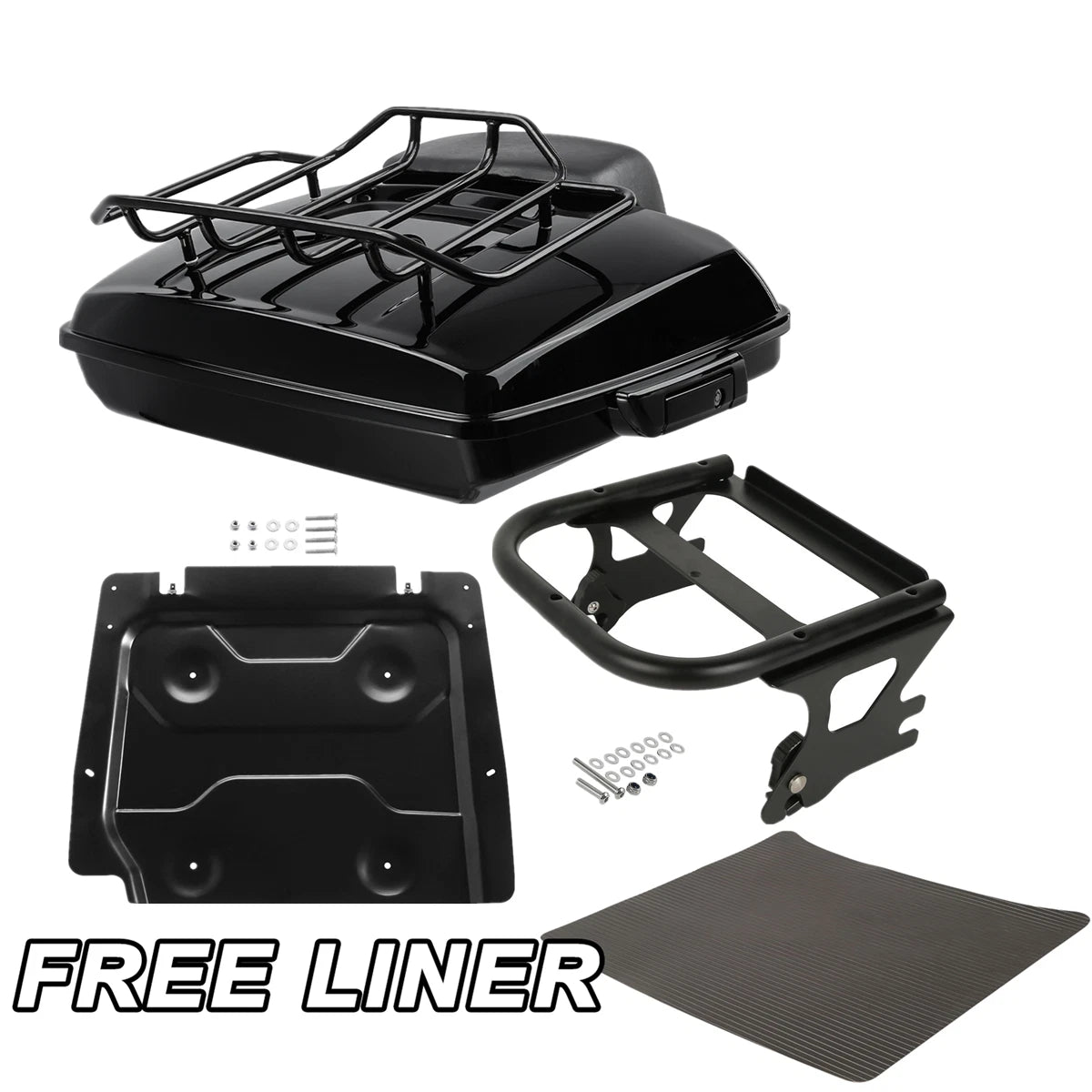Black Razor Trunk Pad for Harley Electra Road Glide (1997–2008)