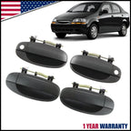 Set of 4 Door Outside Handles for Chevy Aveo (2004–2008)
