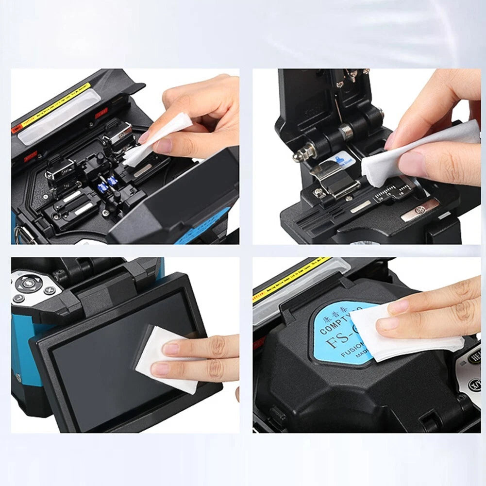 Dust-free Optical Fiber Cleaning Wipes for Bare Fiber (600+ Count)