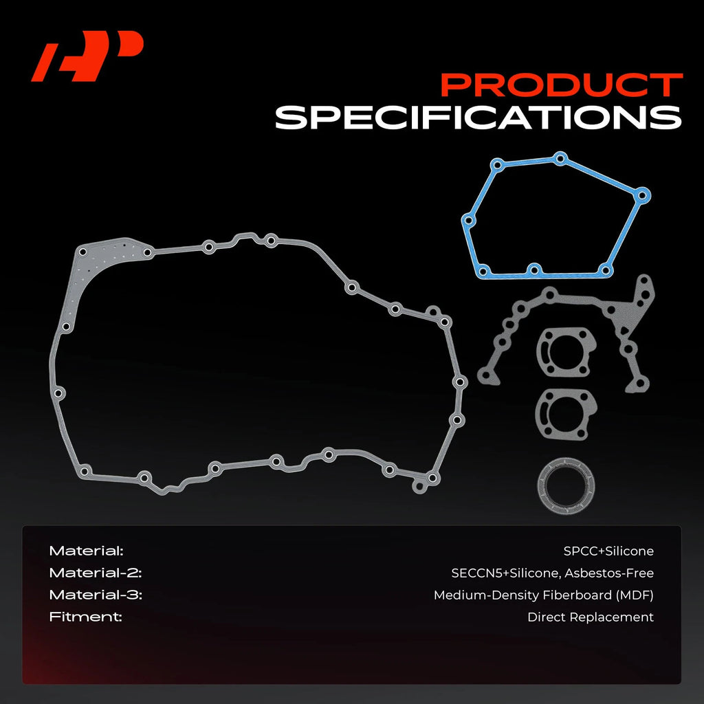 Engine Timing Cover Gasket Set for Chevy Malibu Buick Oldsmobile (2004–2012)