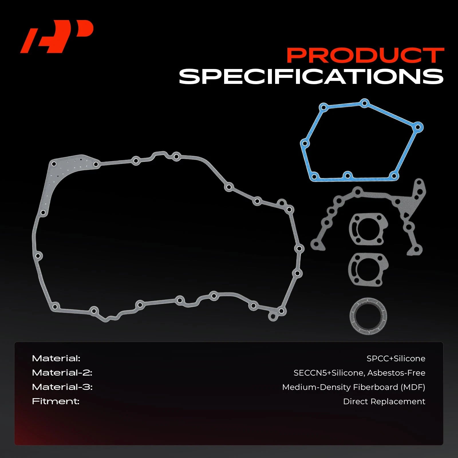 Engine Timing Cover Gasket Set for Chevy Malibu Buick Oldsmobile (2004–2012)