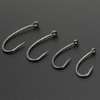 50 Barbed Curve Shank Carp Hooks for Hair Rig (Professional Series)