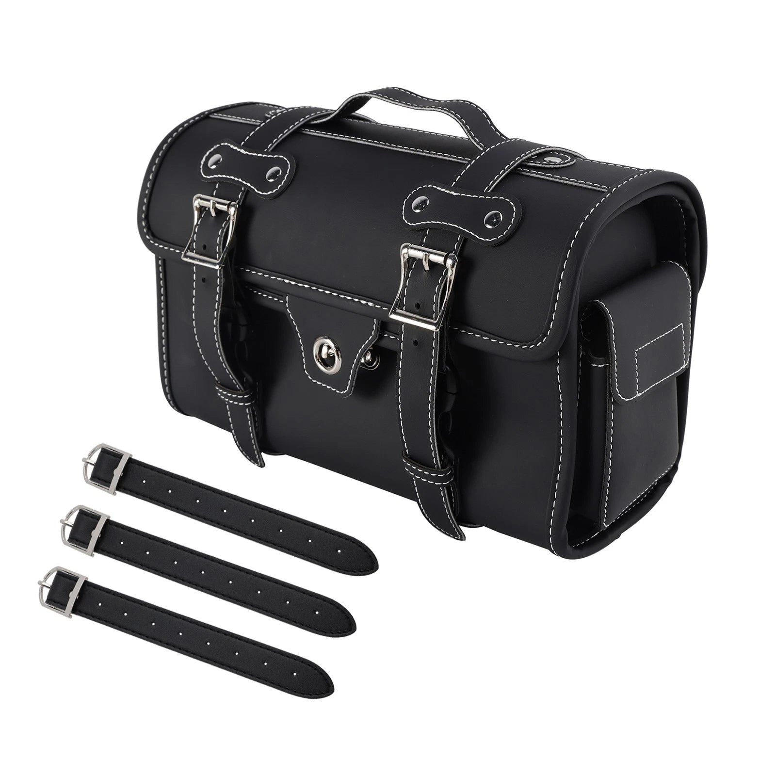 Saddlebag Storage Pannier for Scooter Motorcycle (White)