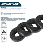 Set of 5 Oil Seal Rotary Shaft Seal NBR Rubber 12x25x6mm for Various Models