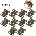 10Pc Antique Butterfly Hinge for Jewelry Chest, Wine Box, Dollhouse (25x30mm)