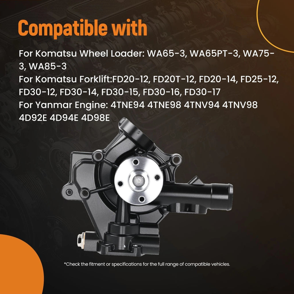 Coolant Pump for Yanmar 4D92E 4D94E 4D98E (YM129900-42050, 6132-61-1616)