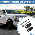 Set of 4 Inner Tie Rod End Links with Boots for Ford Explorer Ranger 