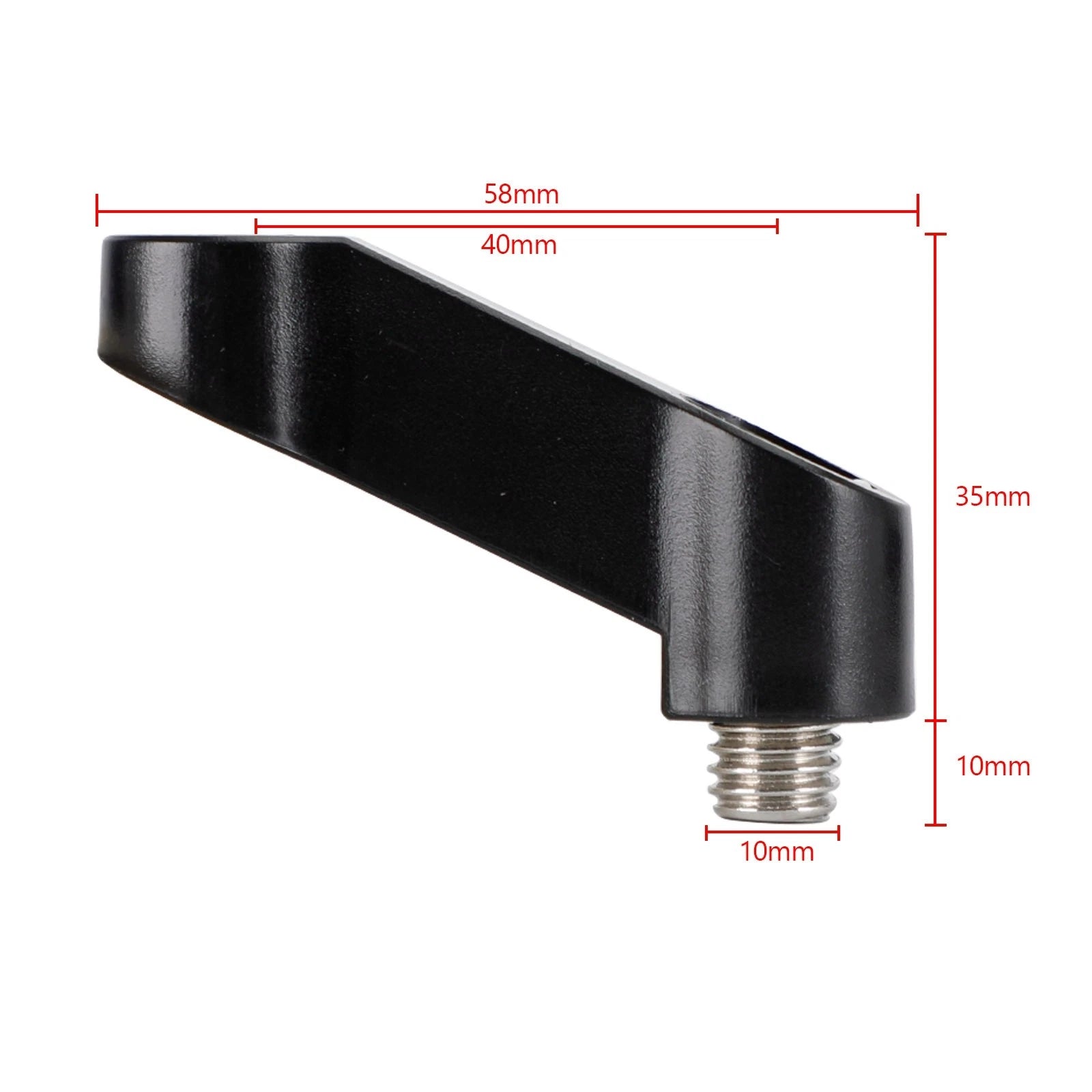M10x1.5mm ABS Mirror Extender for BMW R1200GS F900S 1000R XR (2013–2023)