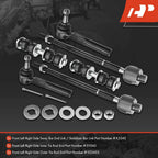 Set of 6 Front Inner Outer Tie Rods Sway Bar Link for Buick Chevy Pontiac