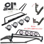 27W Adjustable Roof Light Mounting Bar w/ 4 LED Lights for Can-Am Commander Maverick