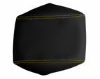 Leather Console Lid Armrest Cover for Dodge Challenger (2008–2014) Yellow Stitch