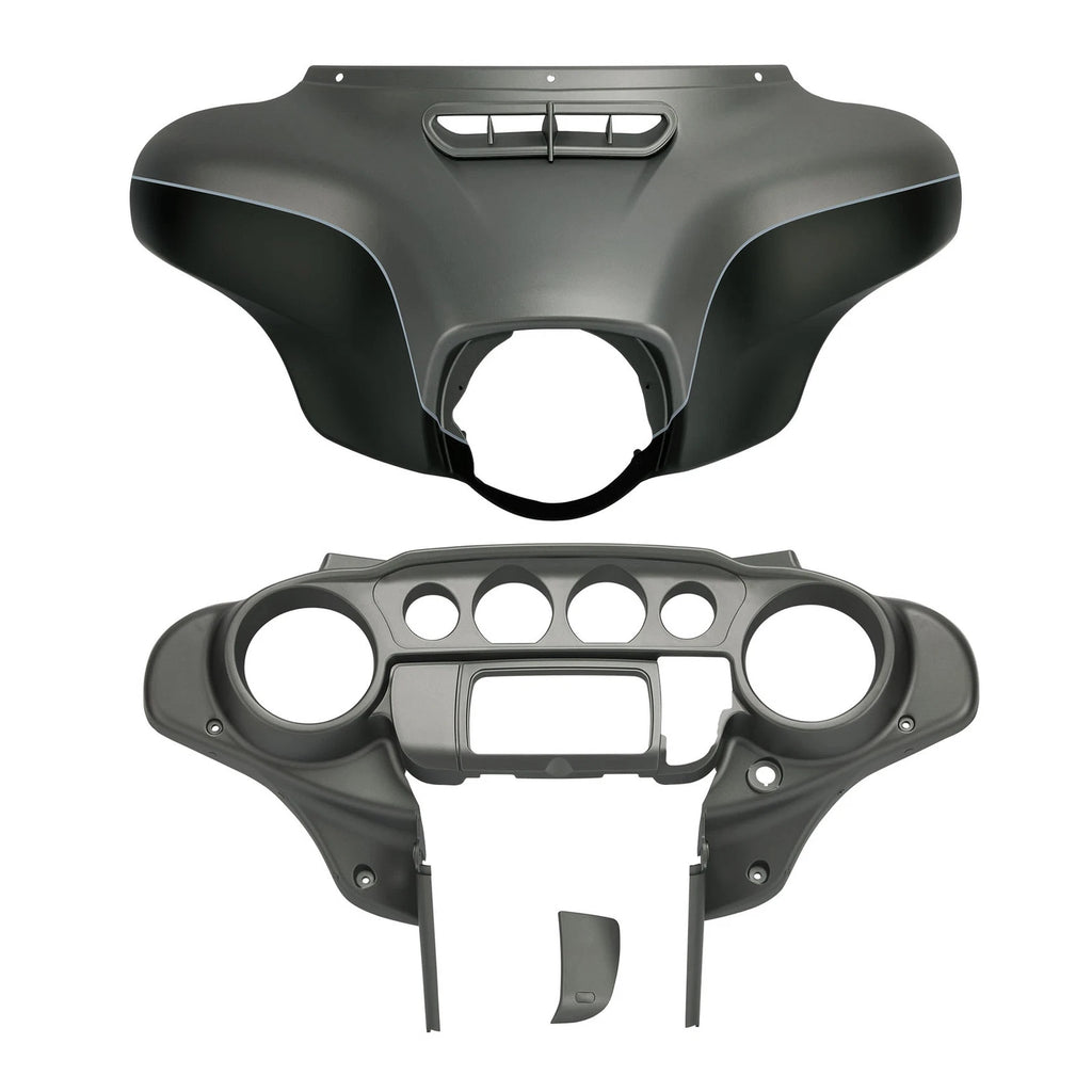 Batwing Fairings for Harley Street Glide (2014–2023) Charcoal Denim/Black Denim
