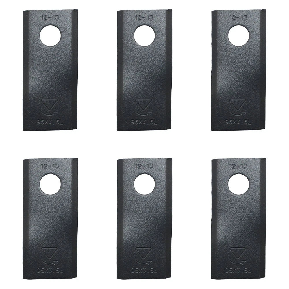 6X Left Hand Disc Mower Blade for GEHL (Replaces 613728)