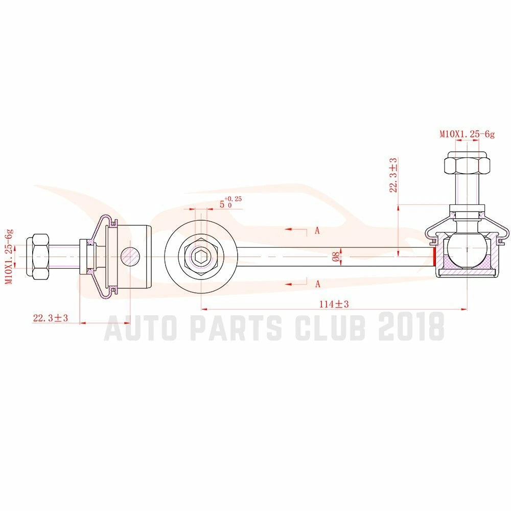 14pcs Control Arms Tie Rods Sway Bars for Acura TSX (2004-2008)