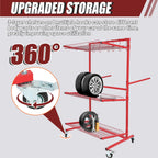 3-Shelf Auto Parts Storage Rack for Tools Management