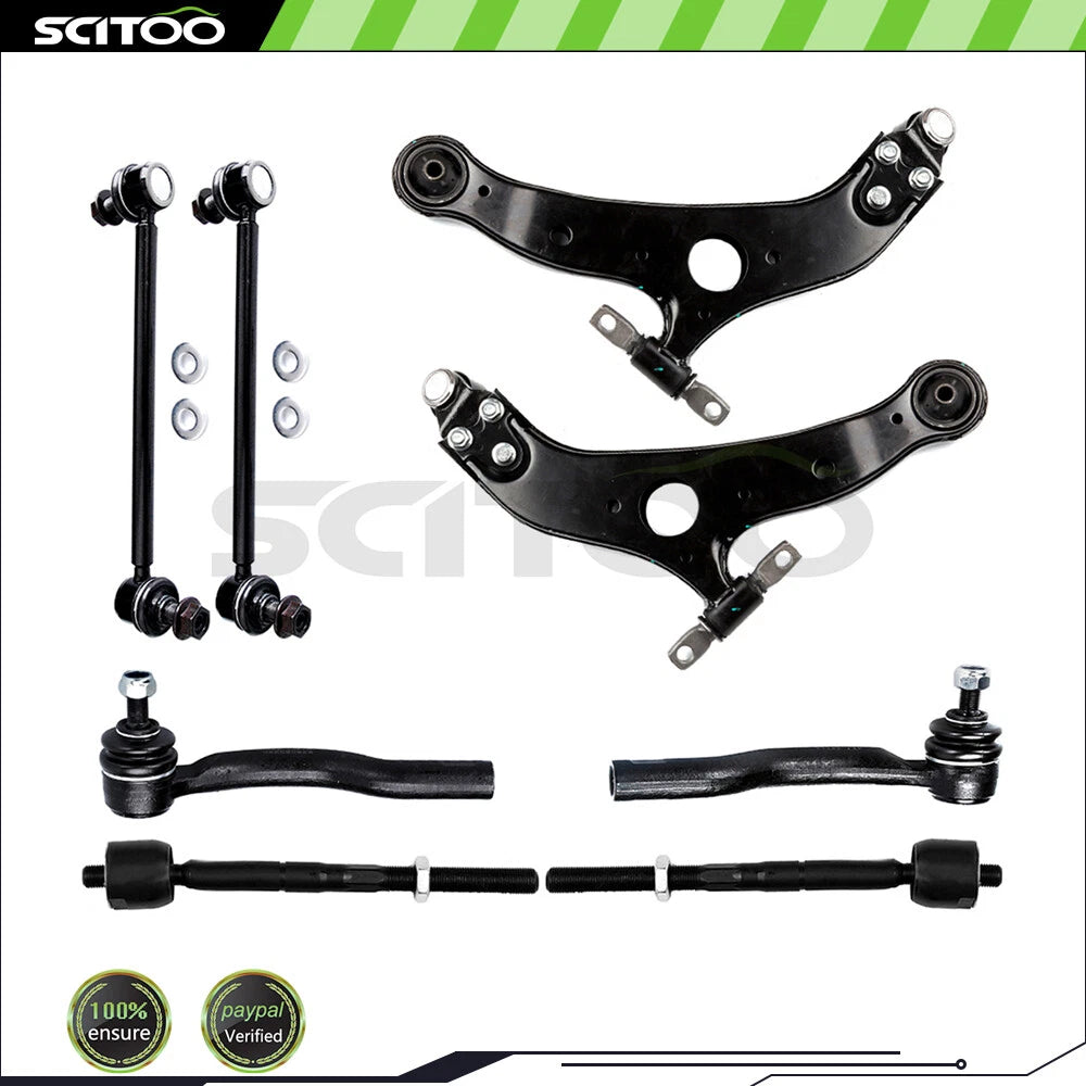 Front Lower Control Arm and Ball Joint Tie Rod End for Toyota Sienna (2004–2010)