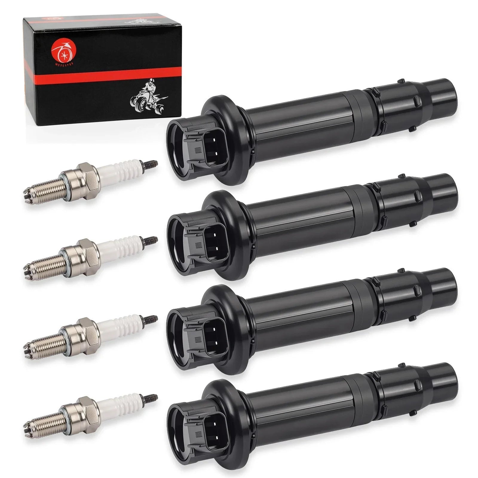 Ignition Coils w/ Spark Plug for Yamaha YZF-R6 (1998–2012)
