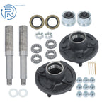 Trailer Axle Kit for 4 on 4" Bolt Idler Hub & 1" Round Spindle (2 Sets)