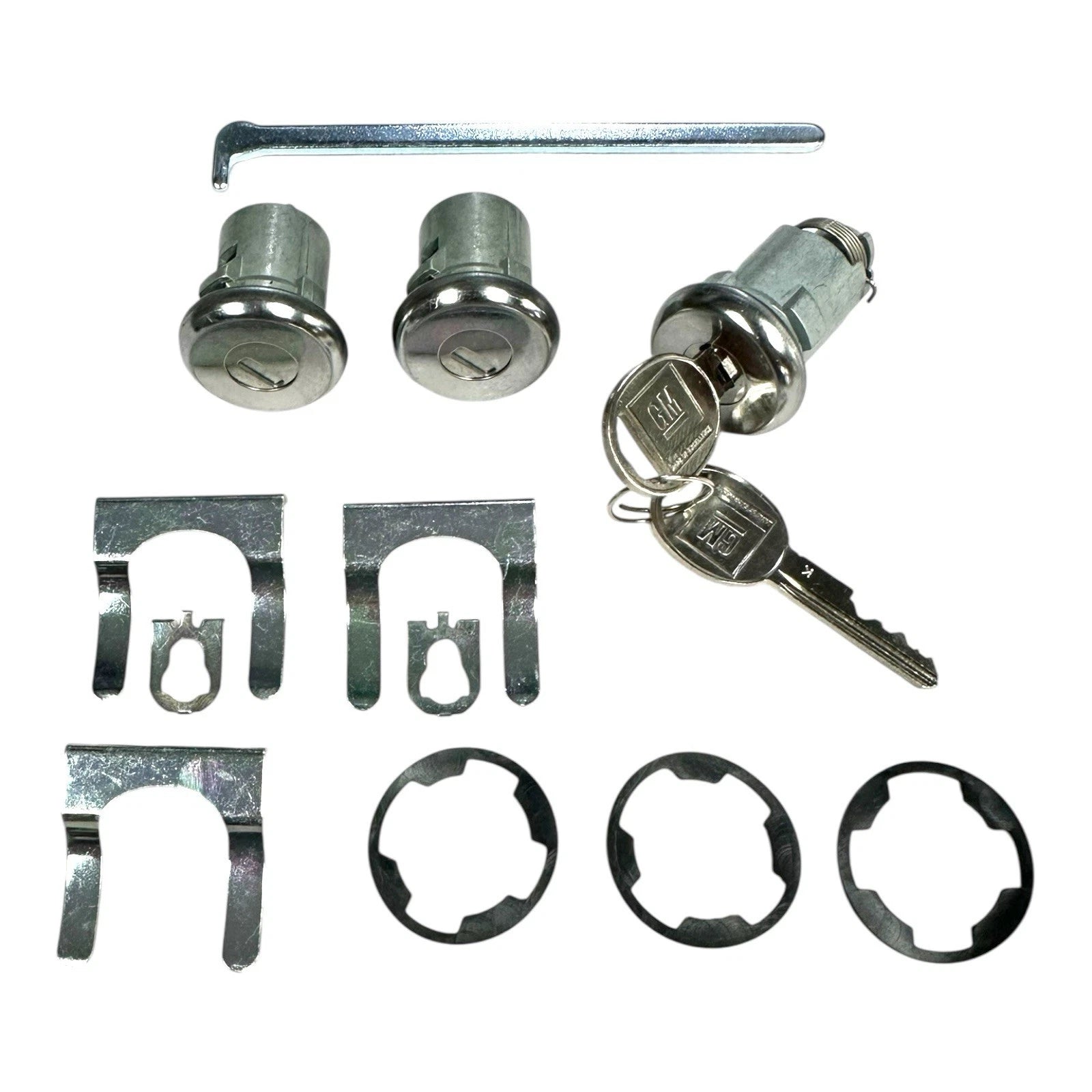 Door Trunk Lock Set with Oval Keys for Buick Skylark (1963–1972)