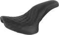 SADDLEMEN Profiler Seat for Harley FL/FX (2000–2006) - Black Lattice/Smooth