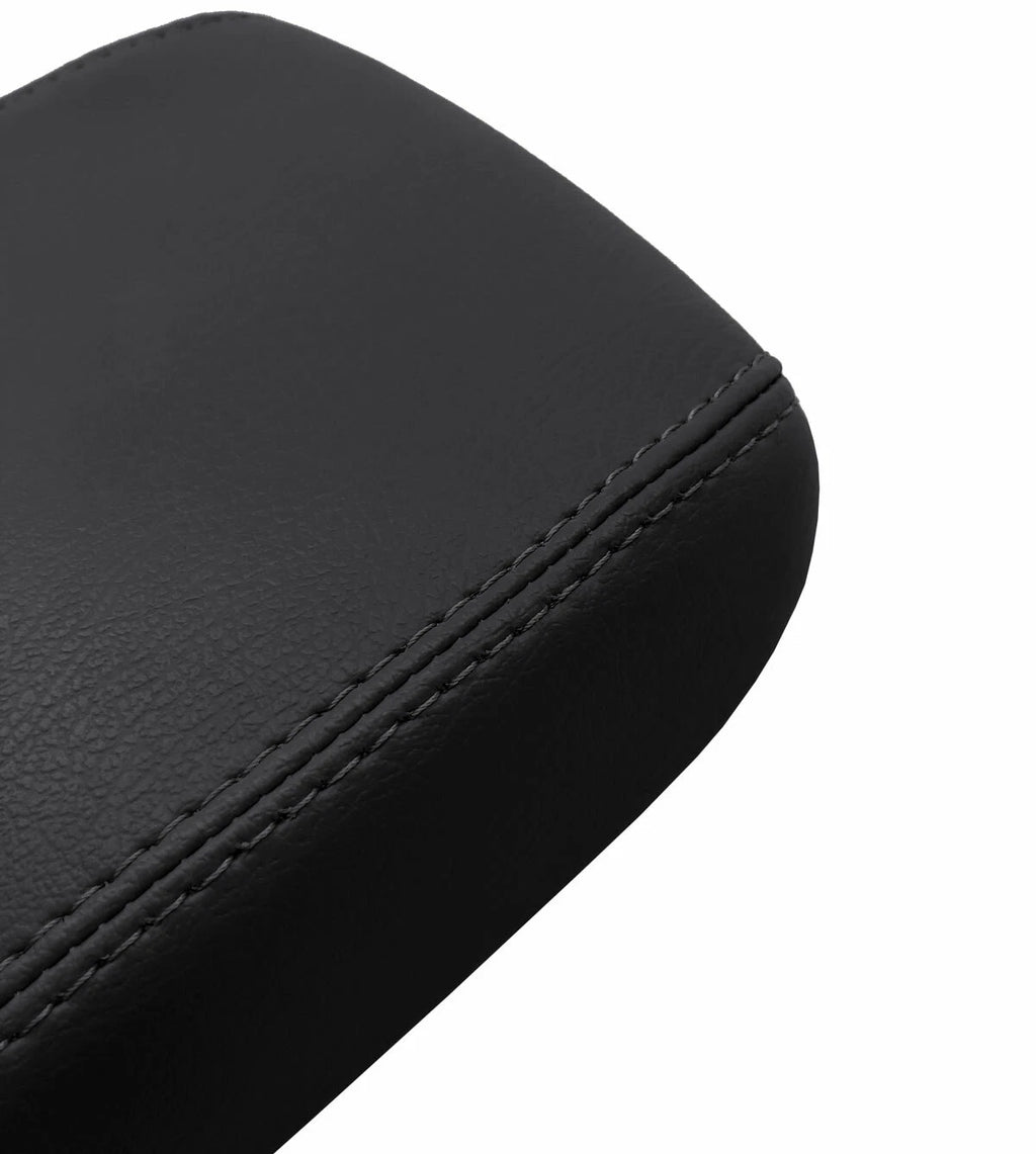 Leather Console Lid Armrest Cover for Hyundai Elantra (2017–2020) Black