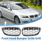 Set of 2 Front Hood Bumper Grille for BMW 328xi M3 335xi 328i (2007–2013)