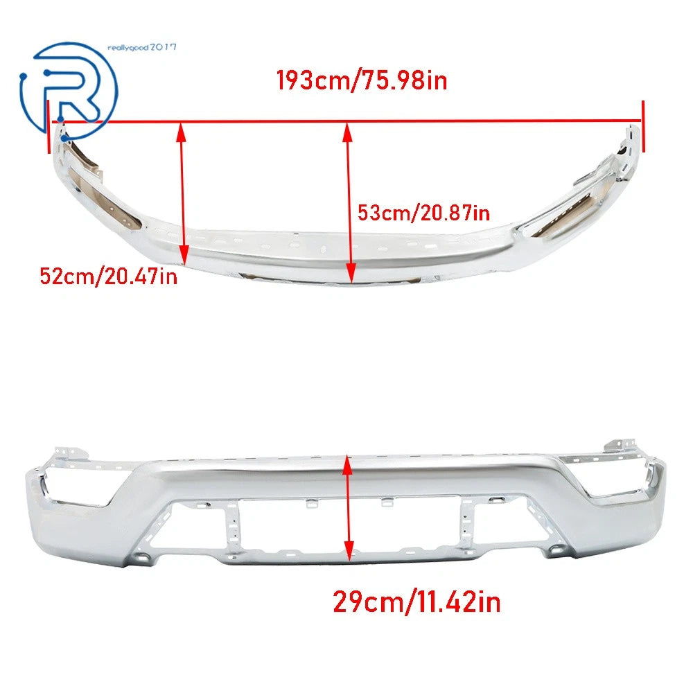 Chrome Steel Front Bumper for Ford F150 (2021-2023)