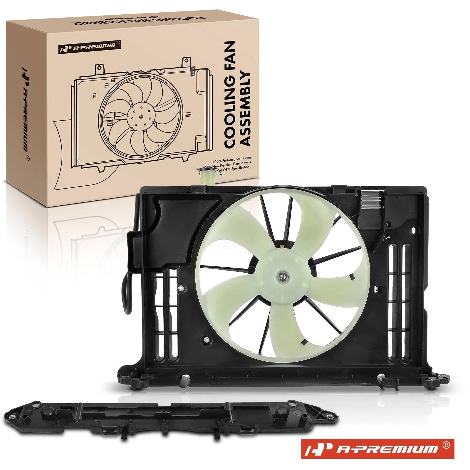 Cooling Fan Assembly with Shroud for Toyota Corolla (2014–2019) 1.8L L4