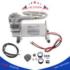 Air Compressor Kit for Train Horns & Bag Suspension (12V)