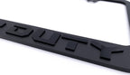 Matte Black License Plate Frame with Emblem for Ford F-250 F-350 (2017–2024)