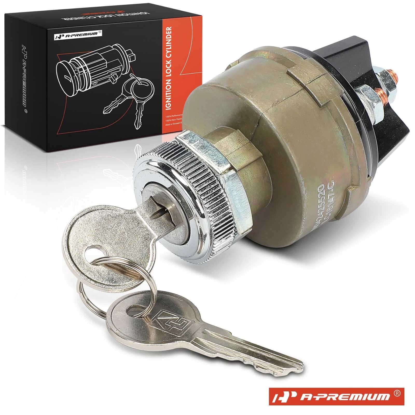Ignition Lock Cylinder with 2 Keys for Jeep CJ5 Wagoneer (1962–1972)