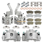Front & Rear Brake Calipers w/Ceramic Pads for Honda Big Red MUV700 (2009–2013)
