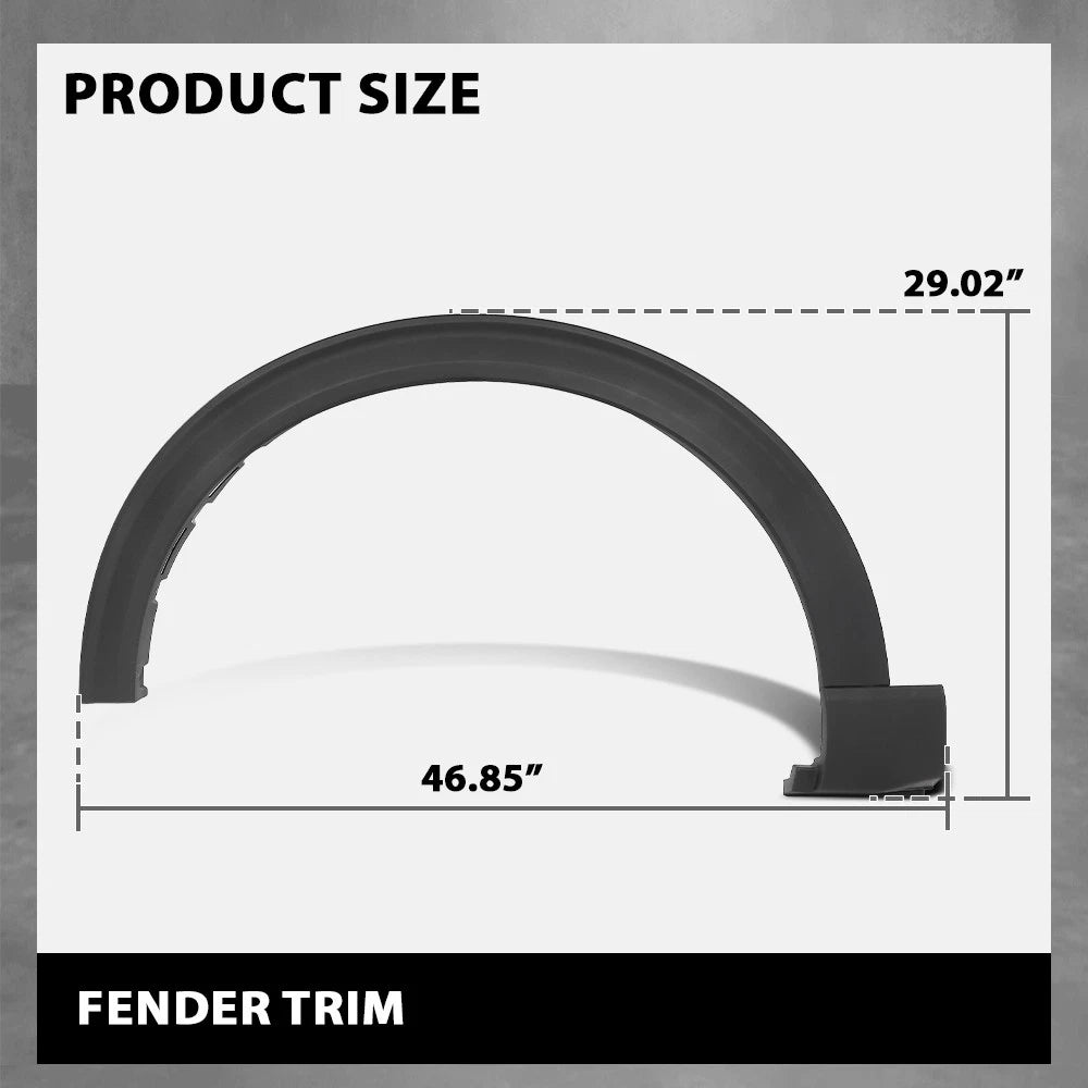 Set of 2 Front Fender Flares for Ford Explorer (2020–2024)