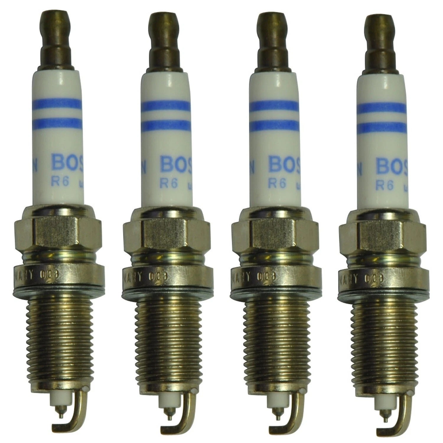 Set of 4 Bosch Double Platinum Spark Plugs for Audi A4, A6 & BMW E60, E63, E64, E65, E53