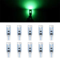 10pcs T5 Green 3014 LED Bulbs for Speedometer Instrument Gauge Cluster