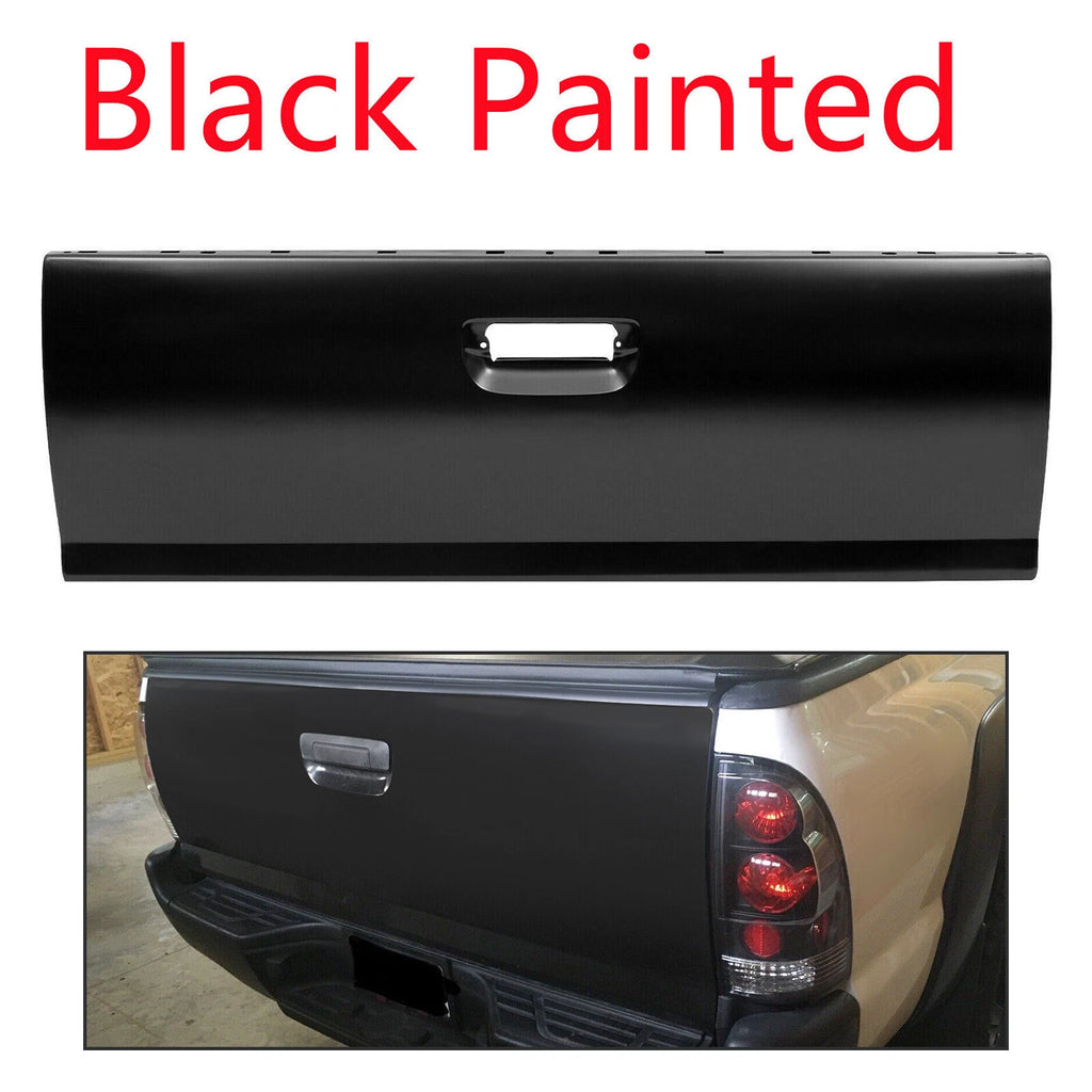 Rear Tailgate for Toyota Tacoma (2005–2015) Painted Black Steel