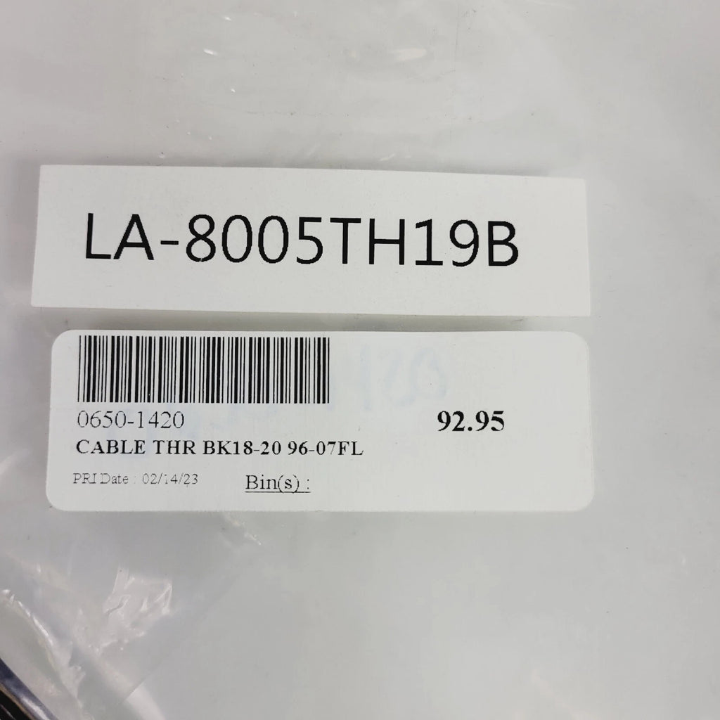 Throttle Cable for LA Choppers (18" Black Vinyl Braided) LA-8005TH19B