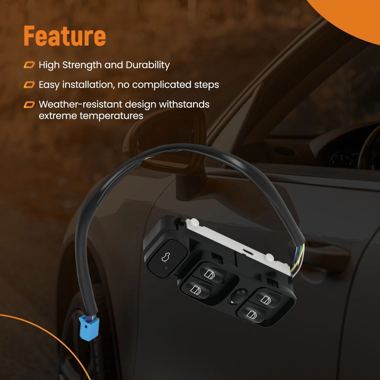 Power Master Window Switch for Mercedes C240 C280 (2001–2007) A2038210679